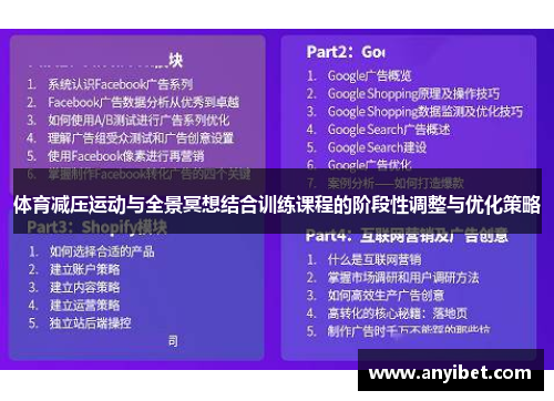 体育减压运动与全景冥想结合训练课程的阶段性调整与优化策略
